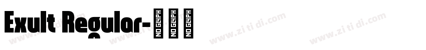 Exult Regular字体转换